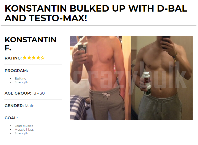 CrazyBulk Strength Stack Results