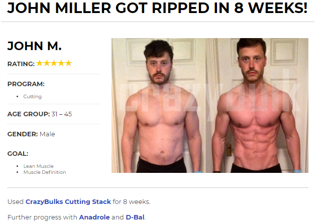 CrazyBulks Cutting Results